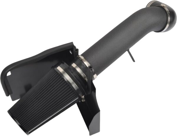 4" Cold Air Intake System + Heat Shield Compatible with 1999-2006 GMC/Chevy V8 4.8L/5.3L/6.0L  1500/2500/3500 (Black & Black)
