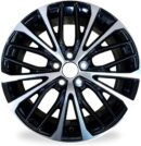 New Single 18" 18x8 Alloy Wheel For 2018-2022   Machined Black OEM Design Replacement Rim