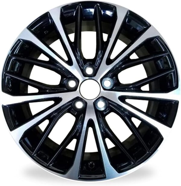 New Single 18" 18x8 Alloy Wheel For 2018-2022   Machined Black OEM Design Replacement Rim