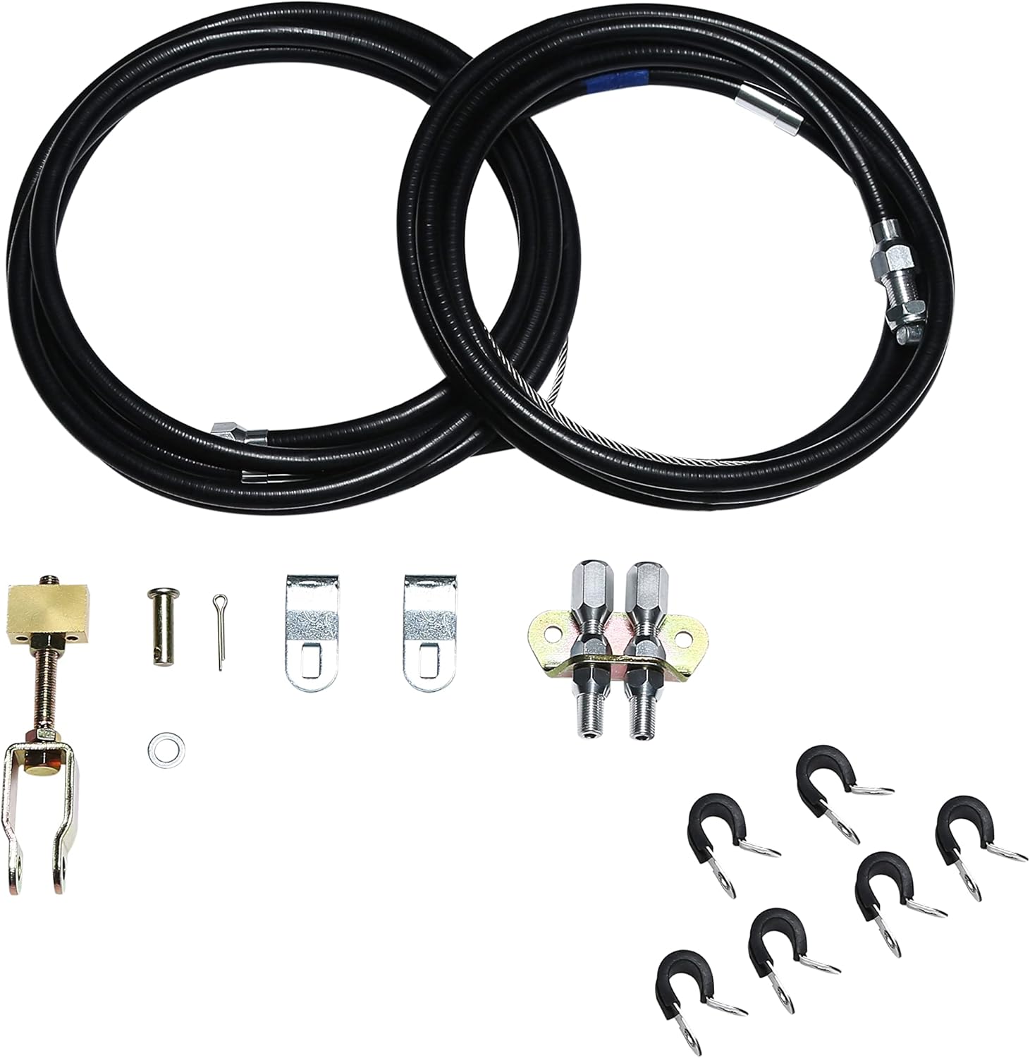 UnIversal Emergency Parking Brake Cable Complete Kit Replace - Image 2