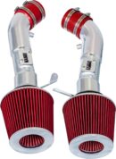 Cold Air Intake System with Heat Shield Kit + Filter Combo RED Compatible For 09-20 Nissan 370Z / Infiniti 08-13 G37 / 14-15 Q50 3.7L V6