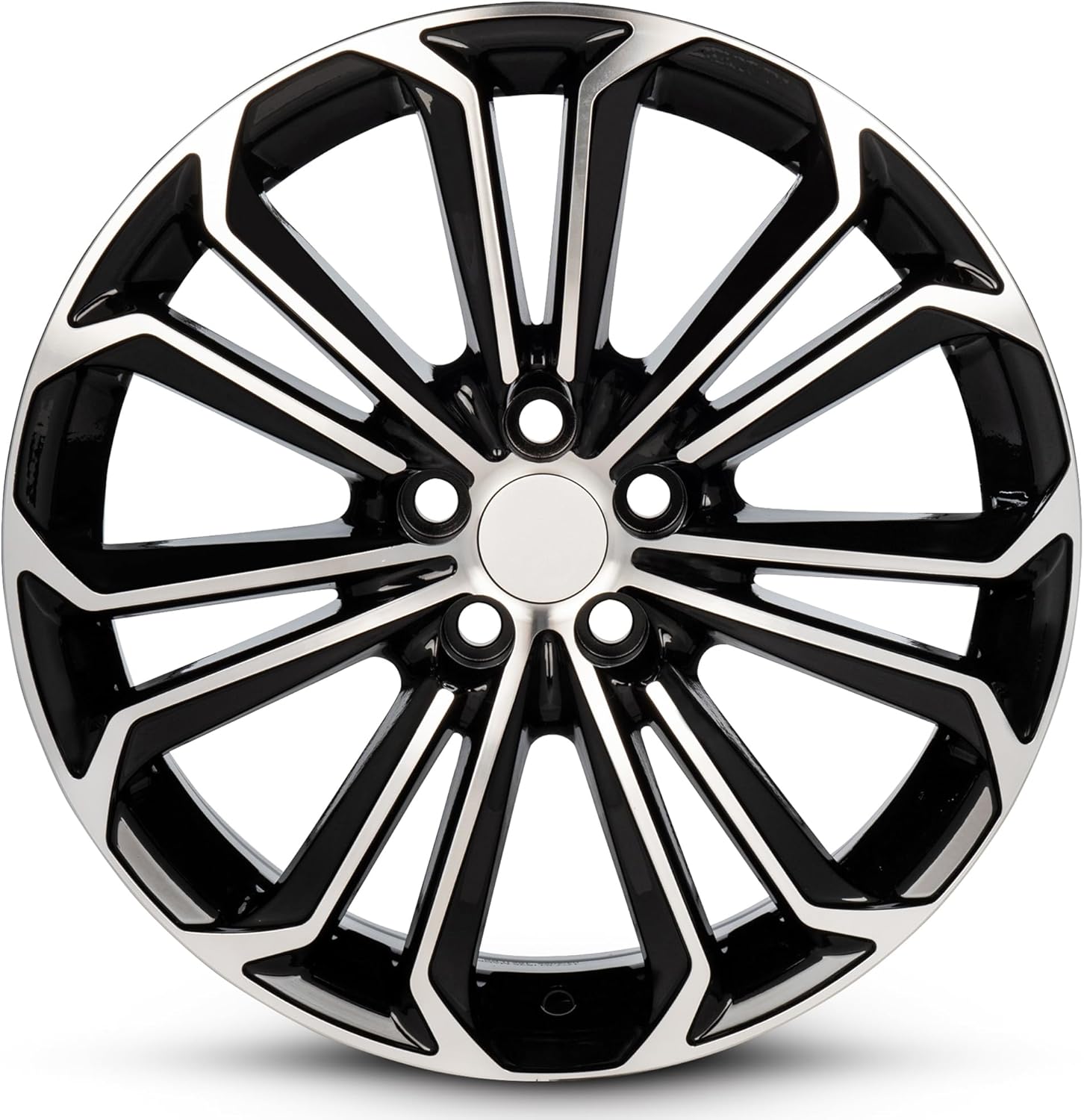 For 2014-2016 Corolla 17 Inch Black Machine Face (Diamond Cut) Black Rim - OE Direct Replacement - Road Ready Car Wheel